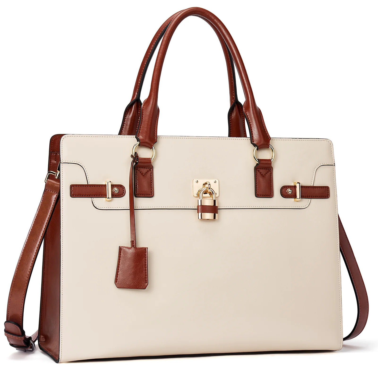 Machk Vintage Style Leather Briefcase — Fashion Everlasting - Image 7