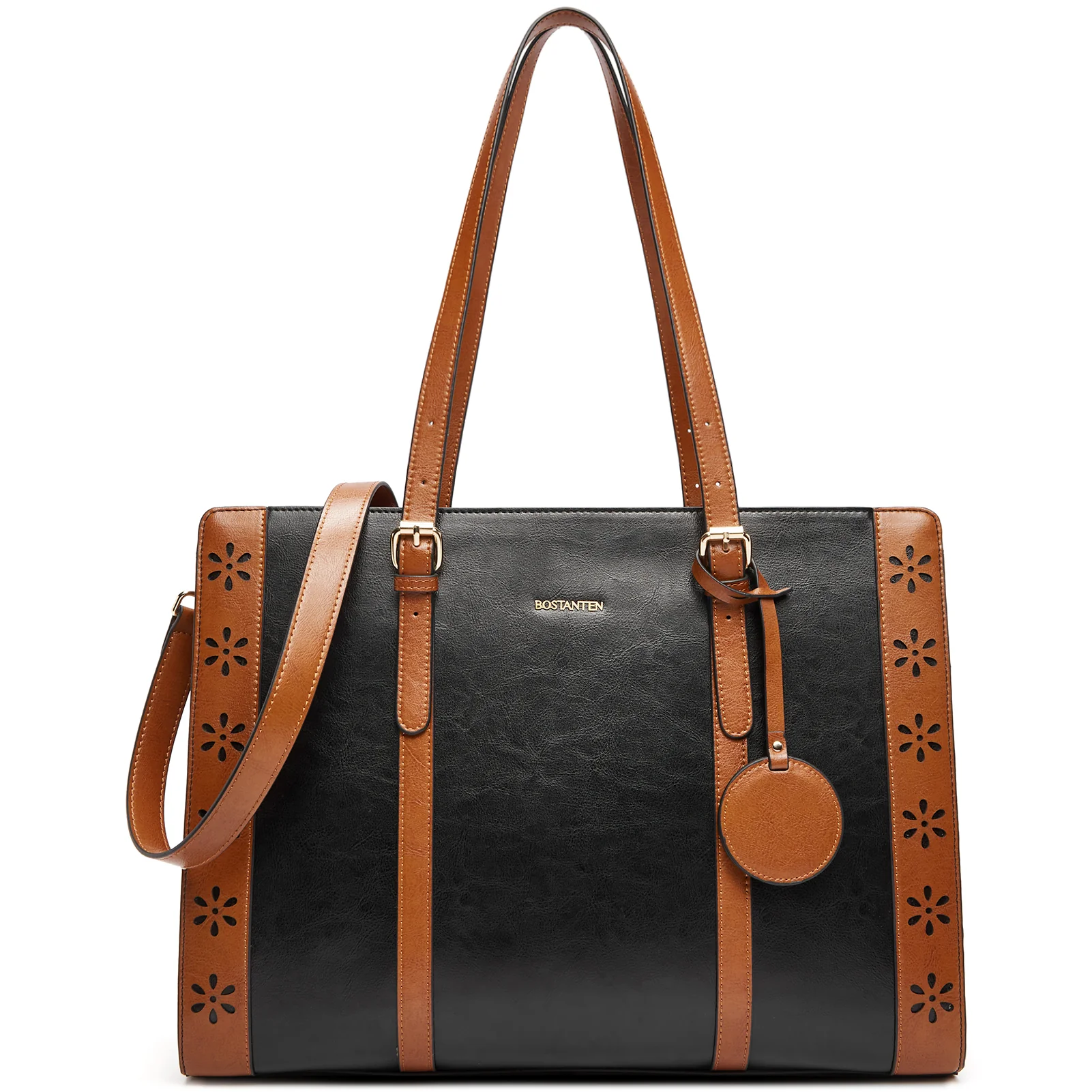 Stroud Leather Computer Briefcase — Optional Shoulder Straps - Image 11