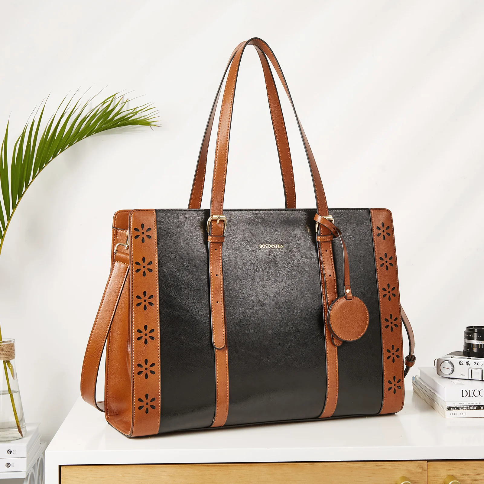 Stroud Leather Computer Briefcase — Optional Shoulder Straps - Image 16