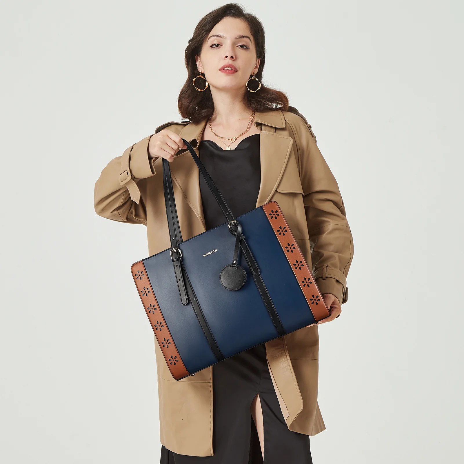 Stroud Leather Computer Briefcase — Optional Shoulder Straps - Image 20