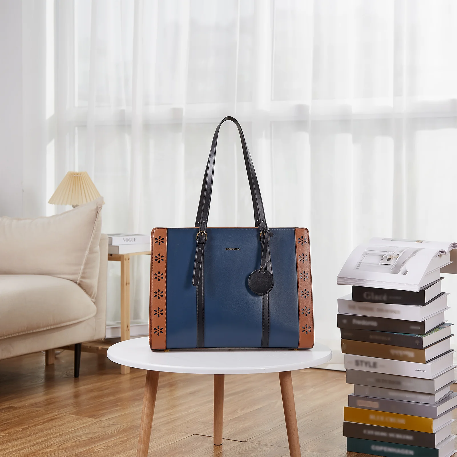 Stroud Leather Computer Briefcase — Optional Shoulder Straps - Image 26