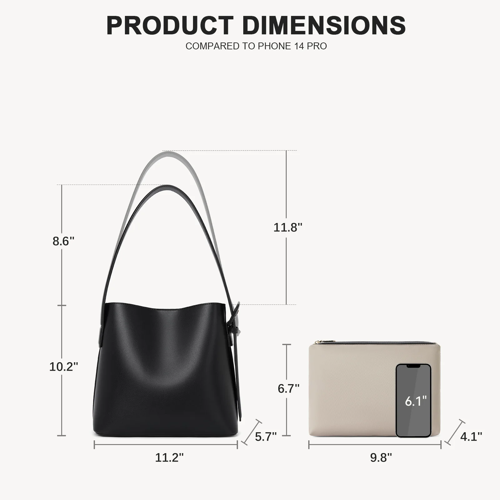 Lotty Soft Leather Chic Bucket Bag - Image 18