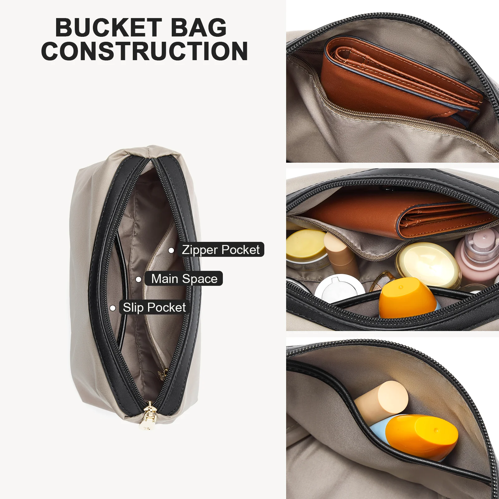 Lotty Soft Leather Chic Bucket Bag - Image 19