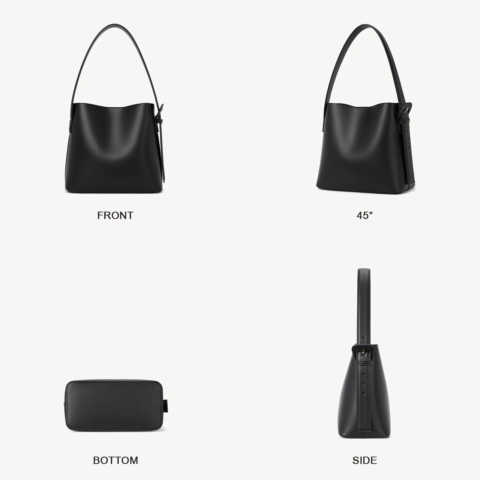 Lotty Soft Leather Chic Bucket Bag - Image 21