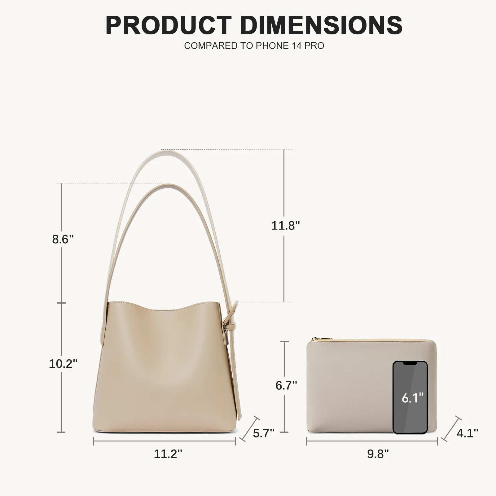 Lotty Soft Leather Chic Bucket Bag - Image 25