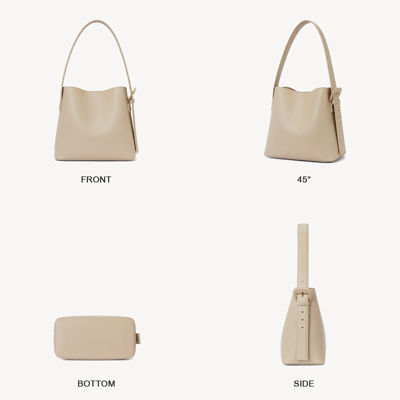 Lotty Soft Leather Chic Bucket Bag - Image 26