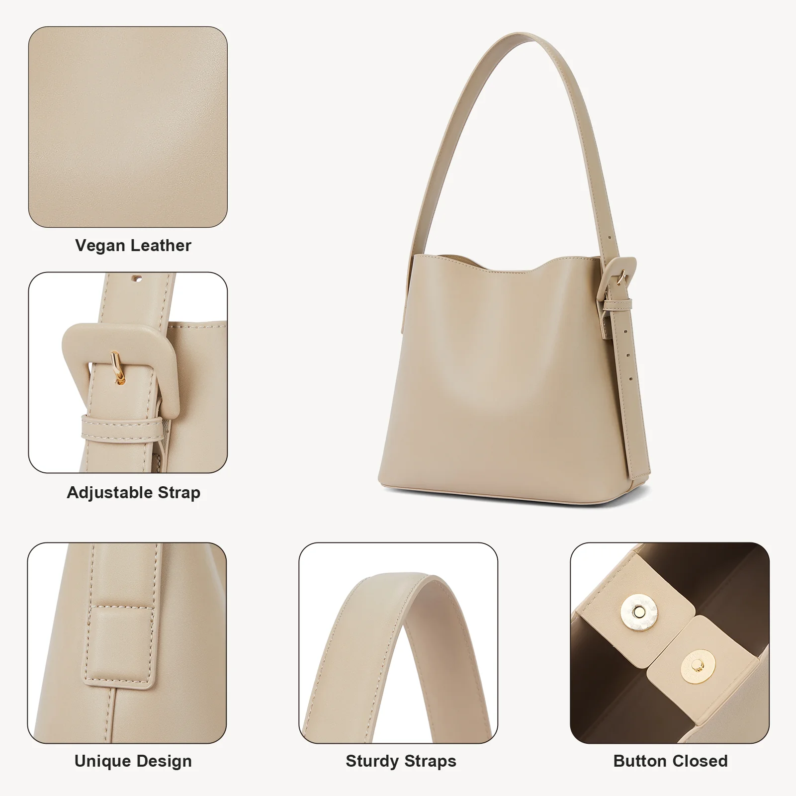 Lotty Soft Leather Chic Bucket Bag - Image 28