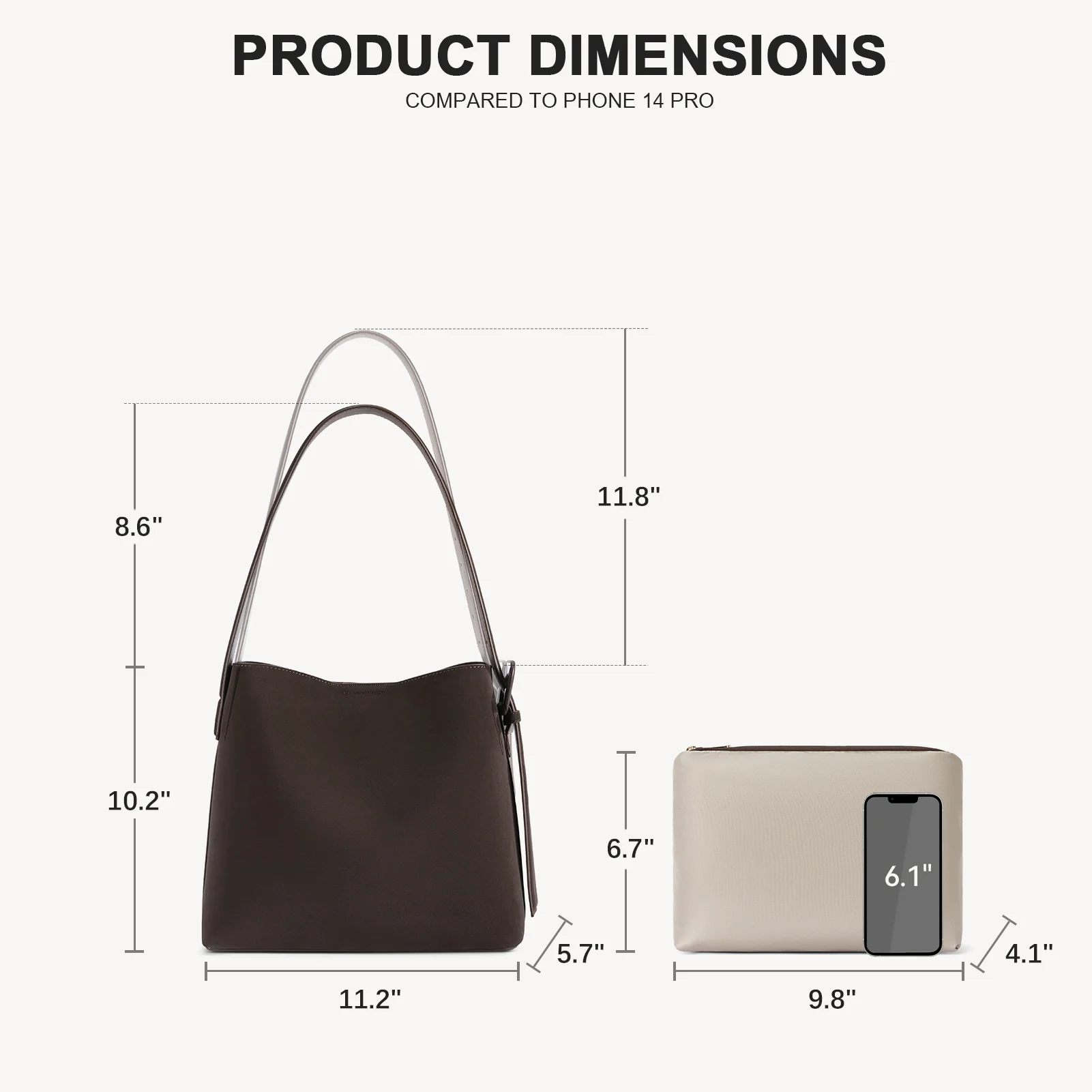 Lotty Soft Leather Chic Bucket Bag - Image 3