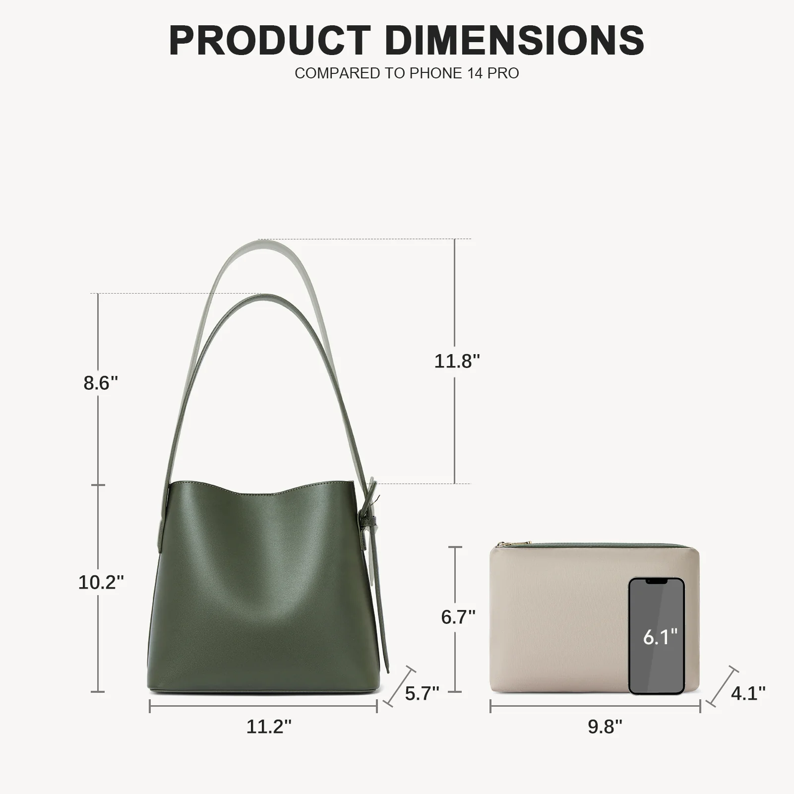 Lotty Soft Leather Chic Bucket Bag - Image 32