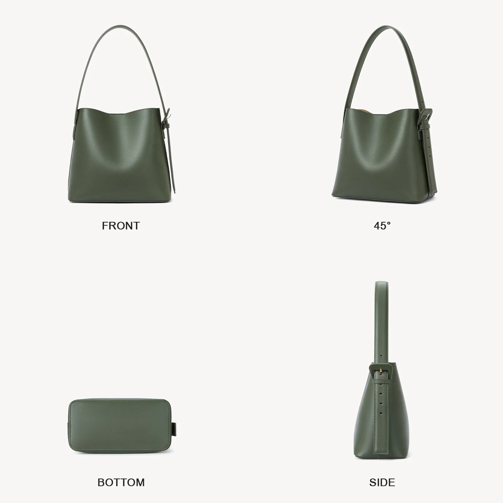 Lotty Soft Leather Chic Bucket Bag - Image 35