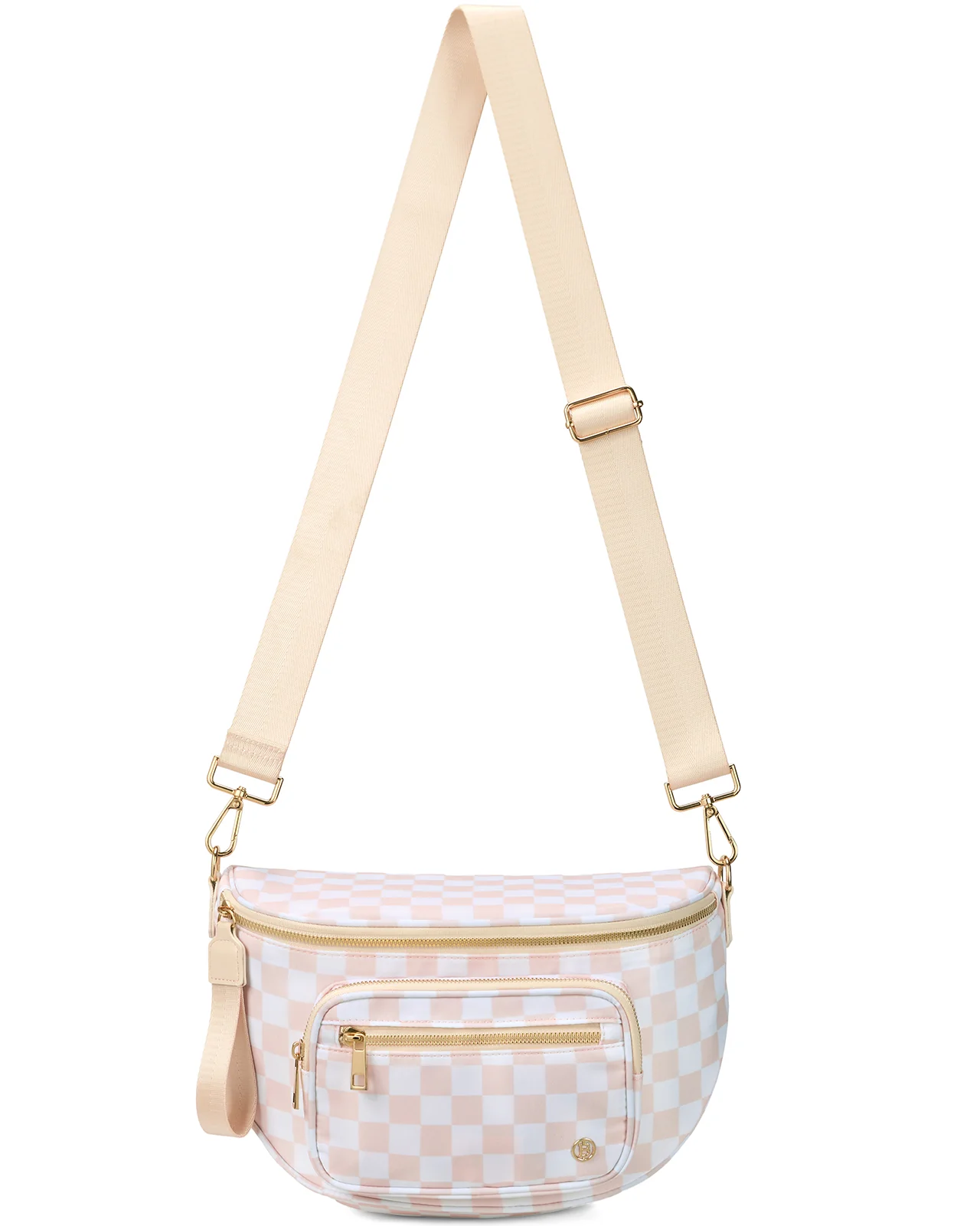 NOVA Checkered Leather Bum & Crossbody Bag – RFID Protected - Image 18