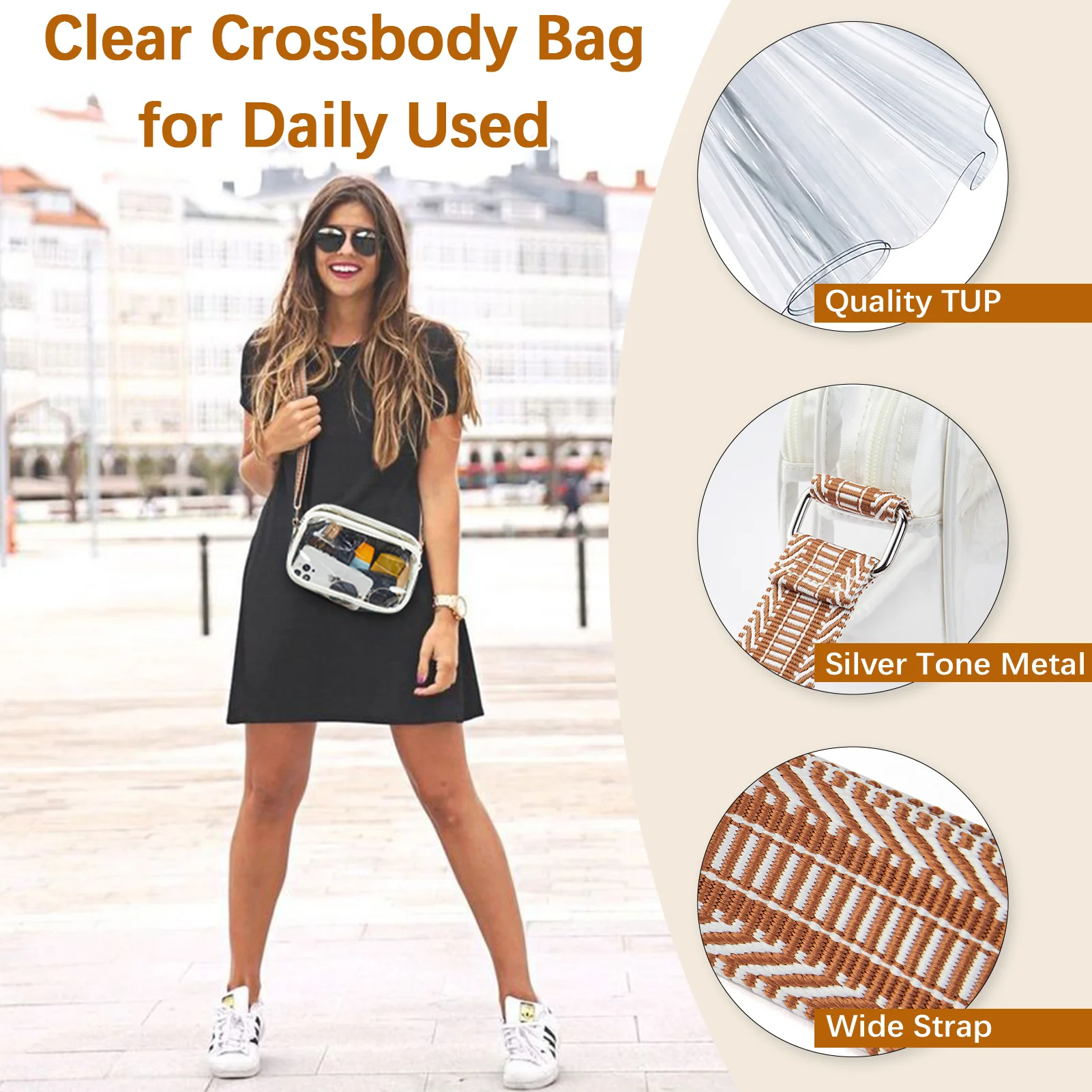 Nola Clear Stadium-Approved Crossbody Bags for Women - Image 12