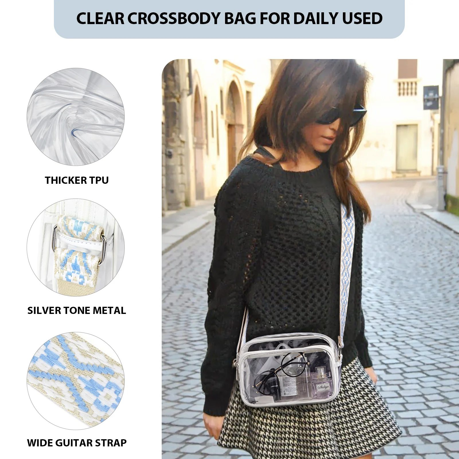 Nola Clear Stadium-Approved Crossbody Bags for Women - Image 21