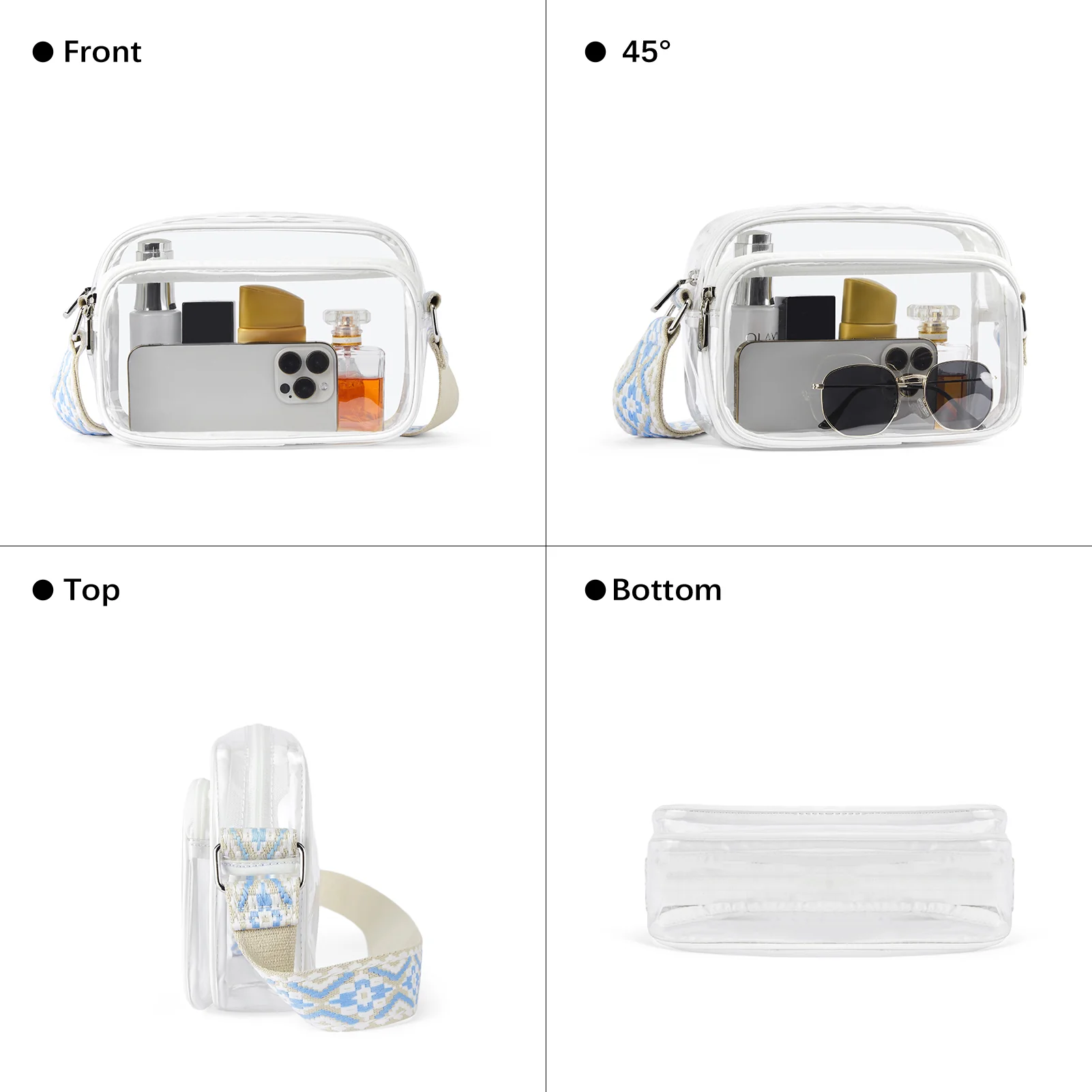 Nola Clear Stadium-Approved Crossbody Bags for Women - Image 25