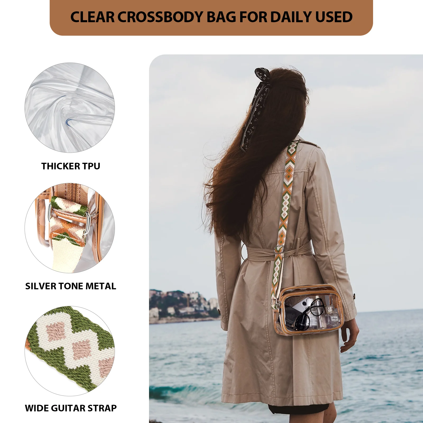 Nola Clear Stadium-Approved Crossbody Bags for Women - Image 30