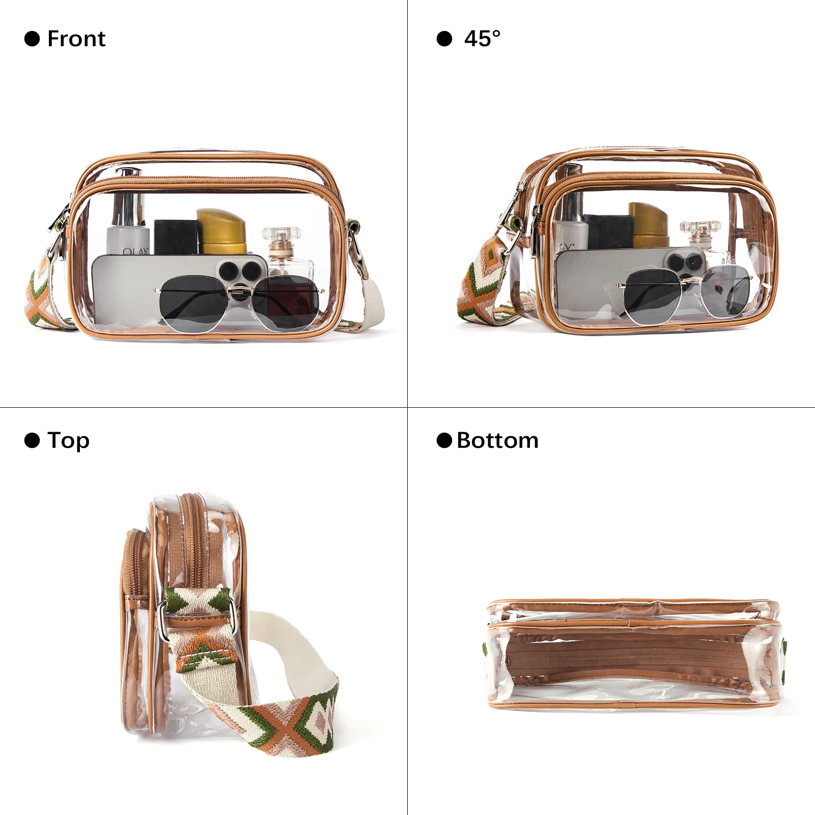 Nola Clear Stadium-Approved Crossbody Bags for Women - Image 34