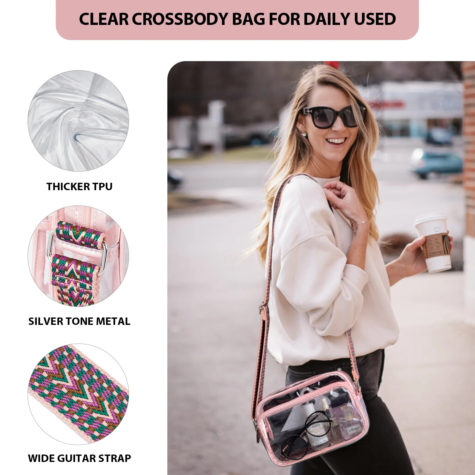 Nola Clear Stadium-Approved Crossbody Bags for Women - Image 39