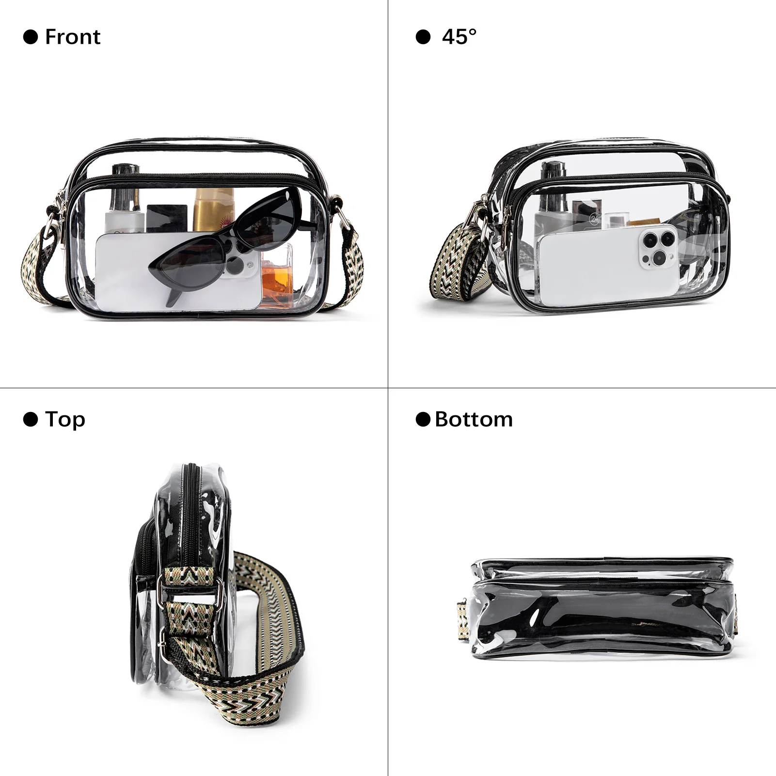 Nola Clear Stadium-Approved Crossbody Bags for Women - Image 60