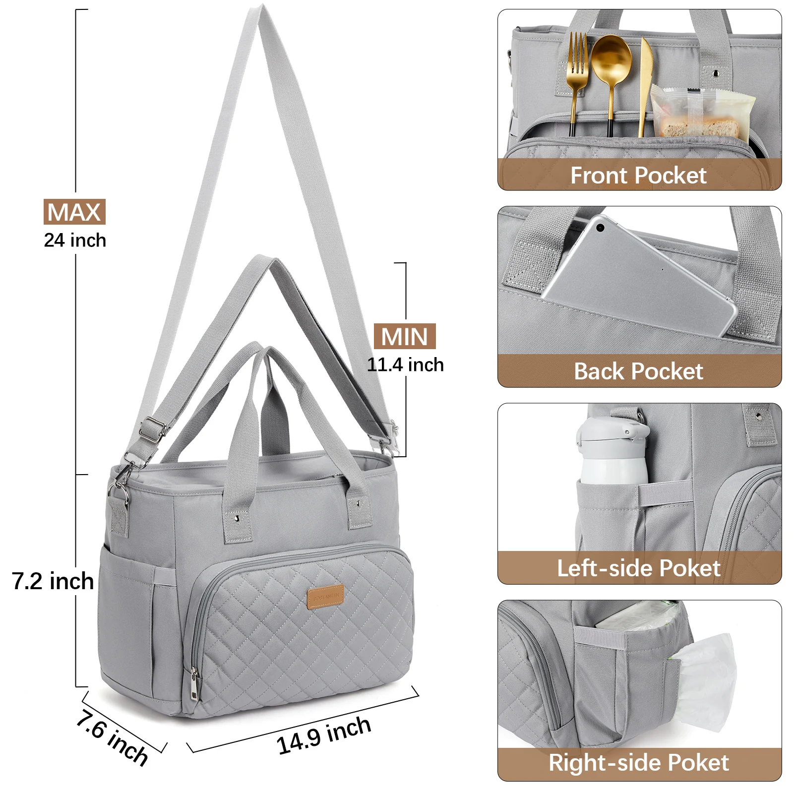 Insulated Soft Cooler Bag 13L Large Lunch Bag - Image 13