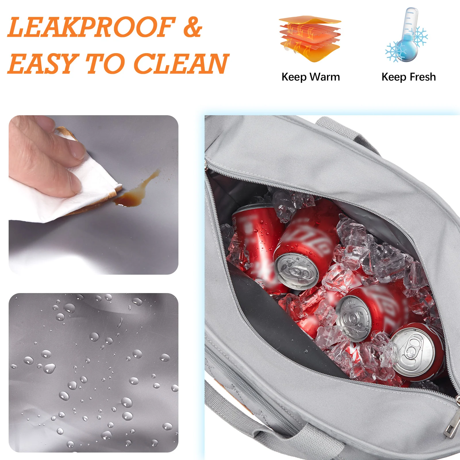 Insulated Soft Cooler Bag 13L Large Lunch Bag - Image 15