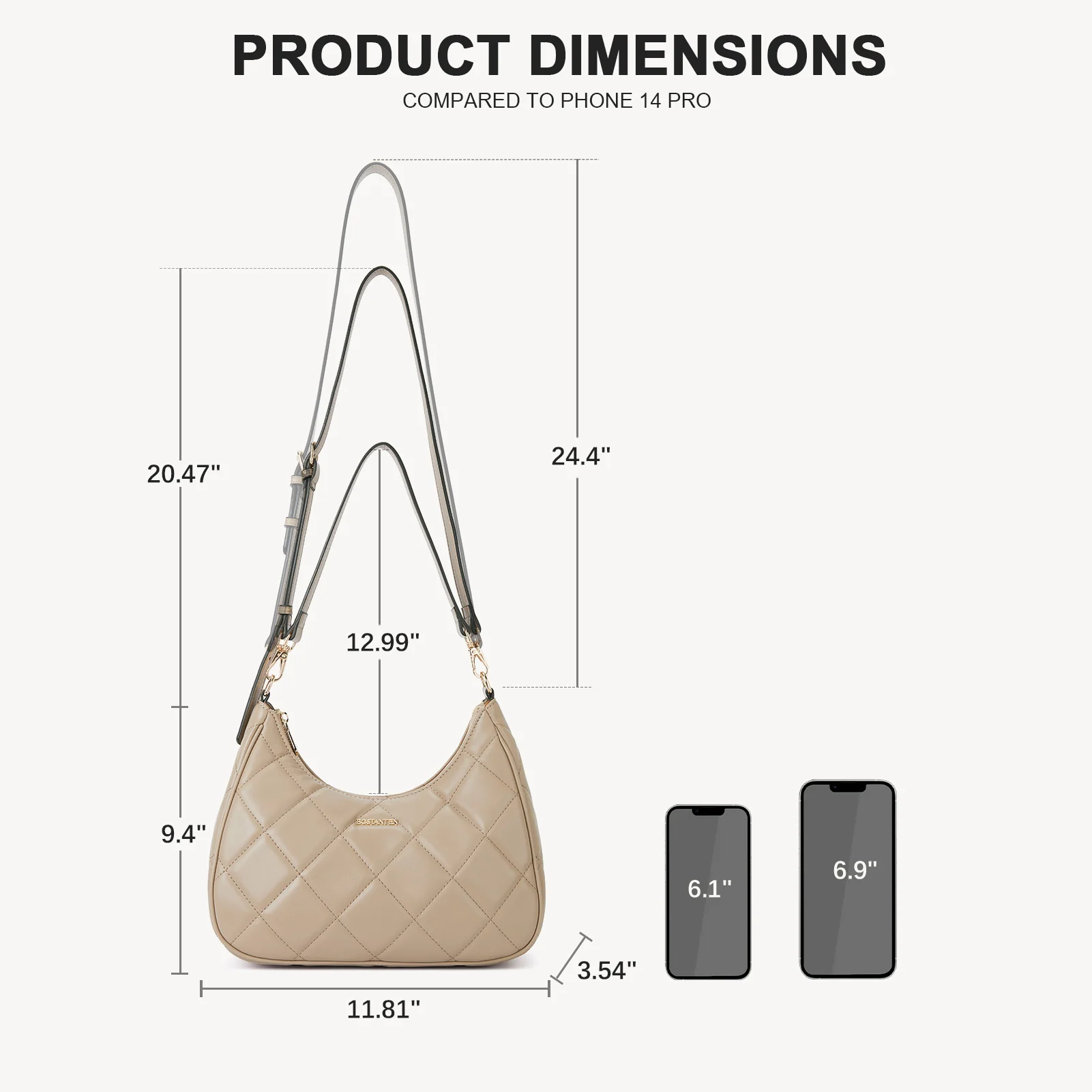 Kweli Mini Quilted Shoulder Purses - Image 11