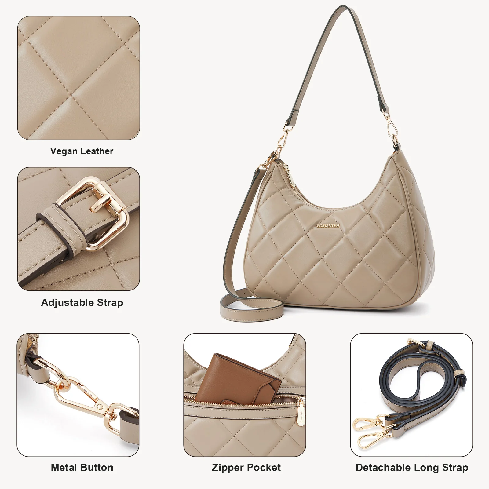 Kweli Mini Quilted Shoulder Purses - Image 13