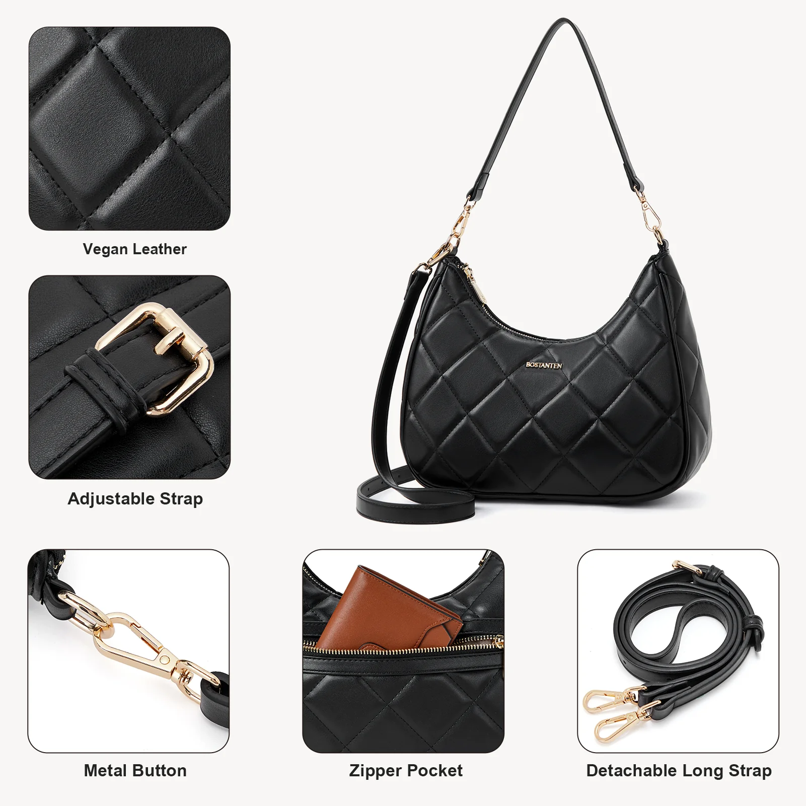 Kweli Mini Quilted Shoulder Purses - Image 25