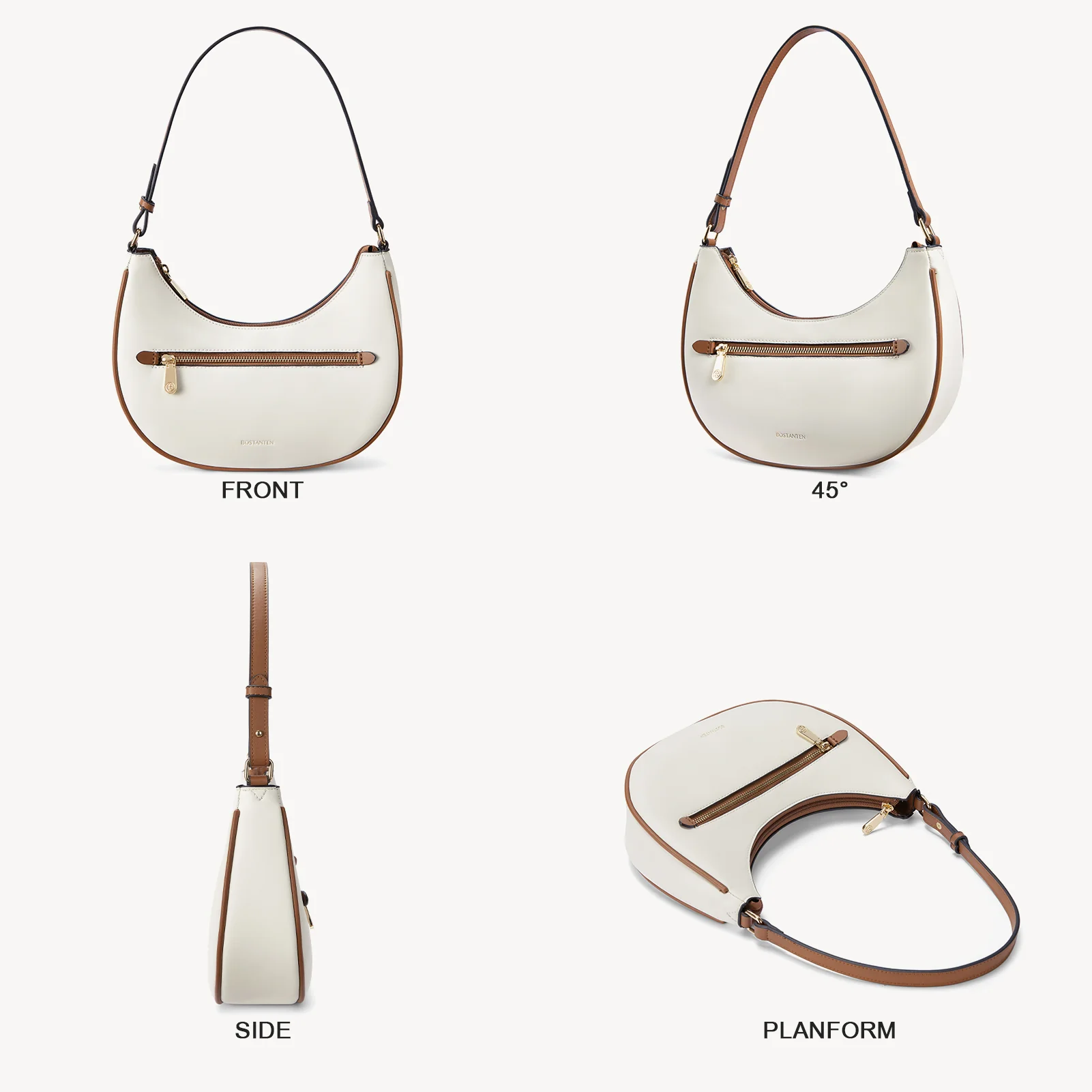 Kweli Crescent Shoulder Bag with Zip Pocket - Image 7