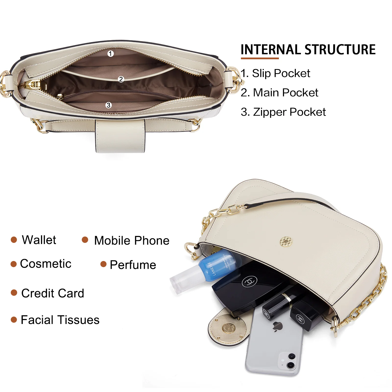 Nola Luxurious High Quality Genuine Leather Shoulder Bag - Perfect for Everyday Use - Image 12