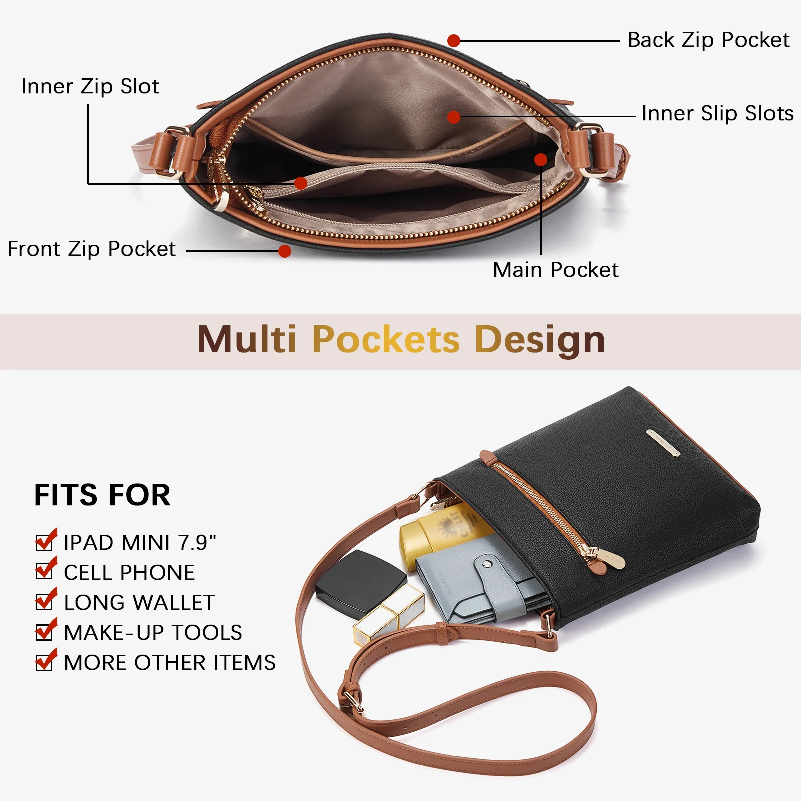 Lotty Keep Your Essentials Secure with a Crossbody Bag with Zipper - Image 11