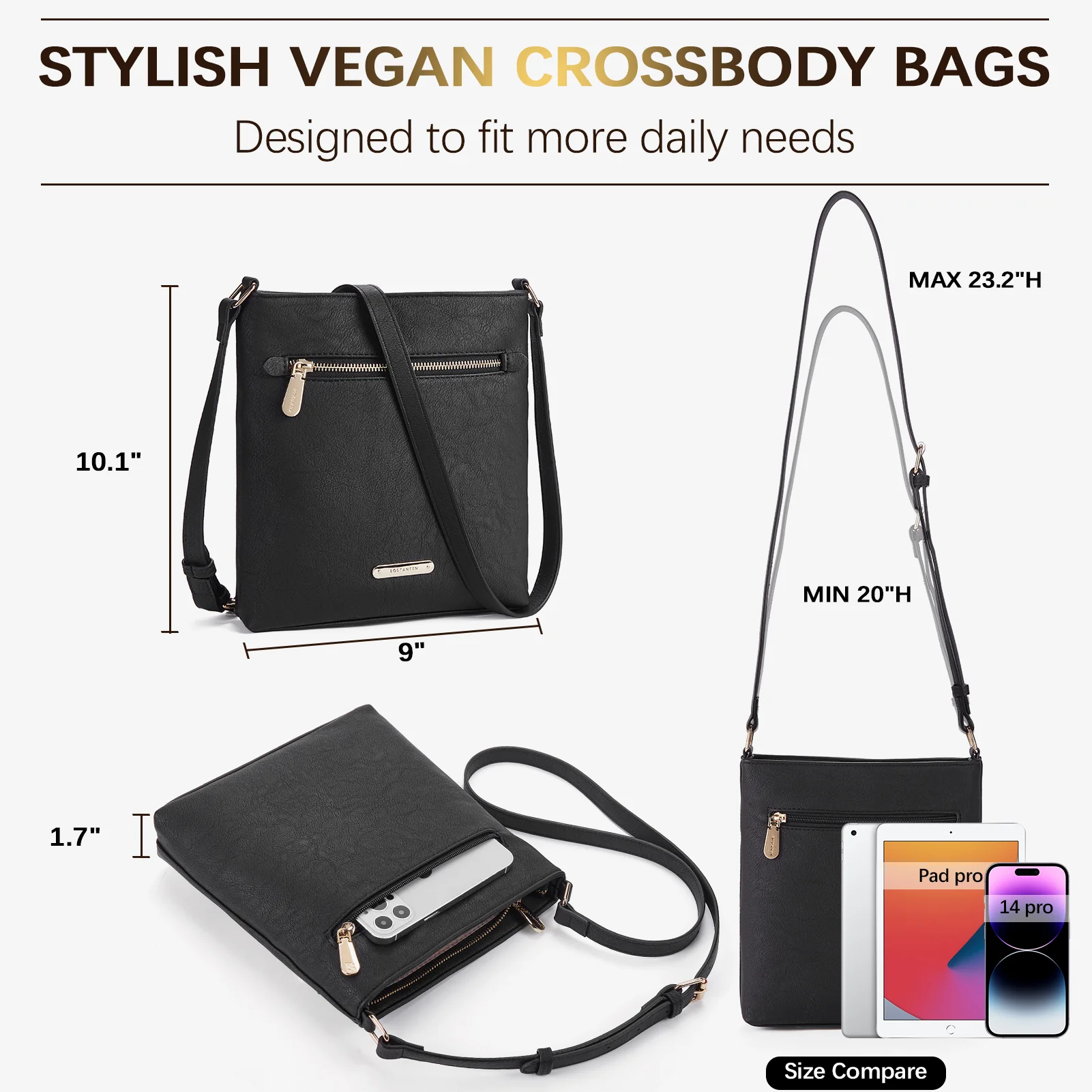 Lotty Keep Your Essentials Secure with a Crossbody Bag with Zipper - Image 18