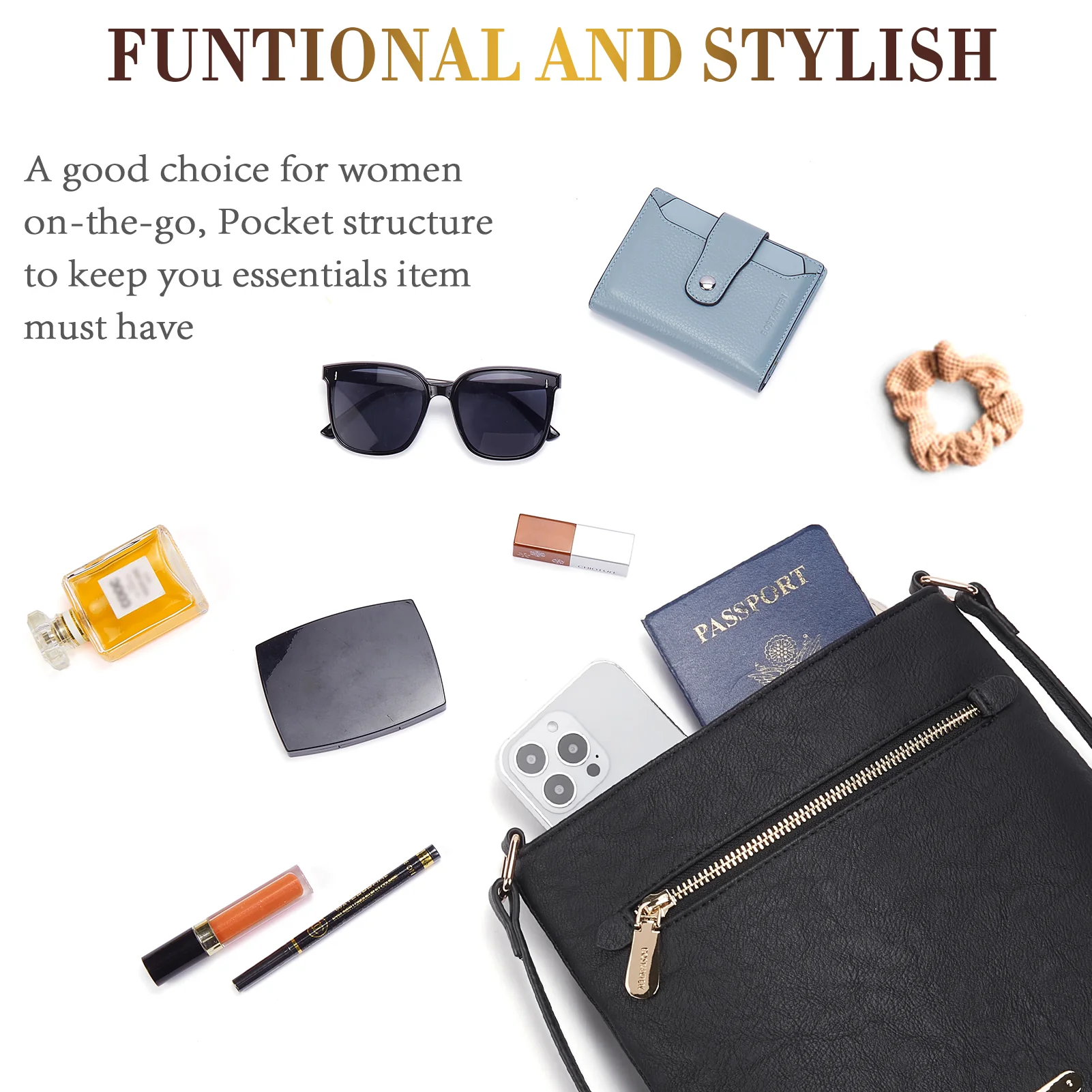 Lotty Keep Your Essentials Secure with a Crossbody Bag with Zipper - Image 22