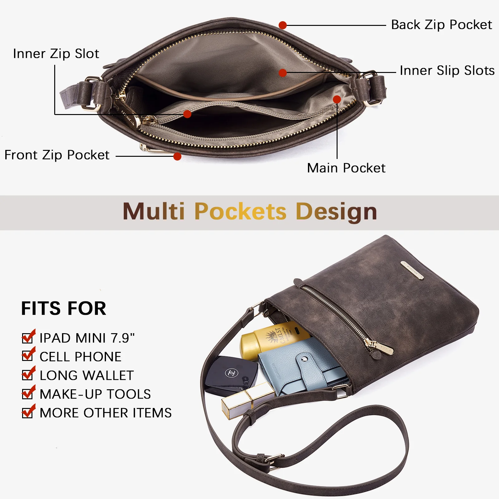 Lotty Keep Your Essentials Secure with a Crossbody Bag with Zipper - Image 26