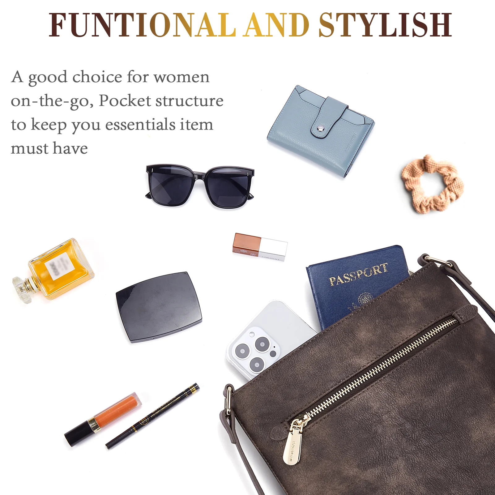 Lotty Keep Your Essentials Secure with a Crossbody Bag with Zipper - Image 29