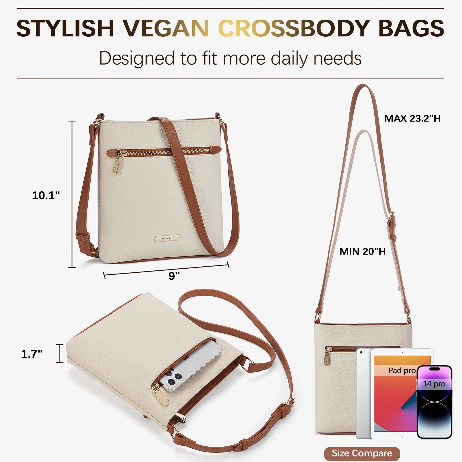 Lotty Keep Your Essentials Secure with a Crossbody Bag with Zipper - Image 3