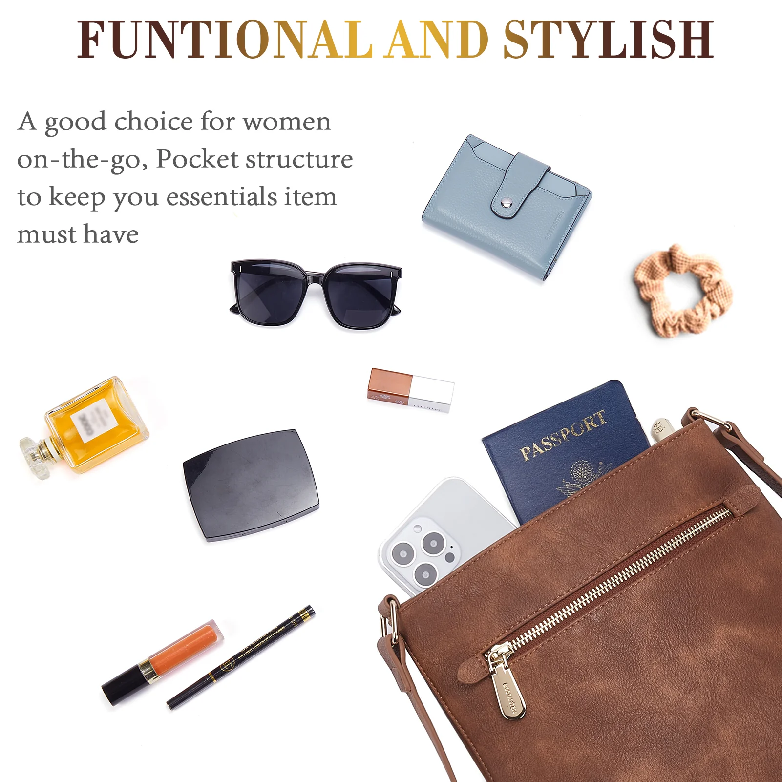 Lotty Keep Your Essentials Secure with a Crossbody Bag with Zipper - Image 36