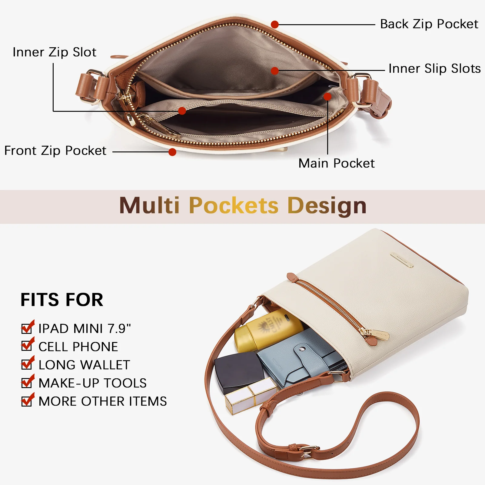 Lotty Keep Your Essentials Secure with a Crossbody Bag with Zipper - Image 4