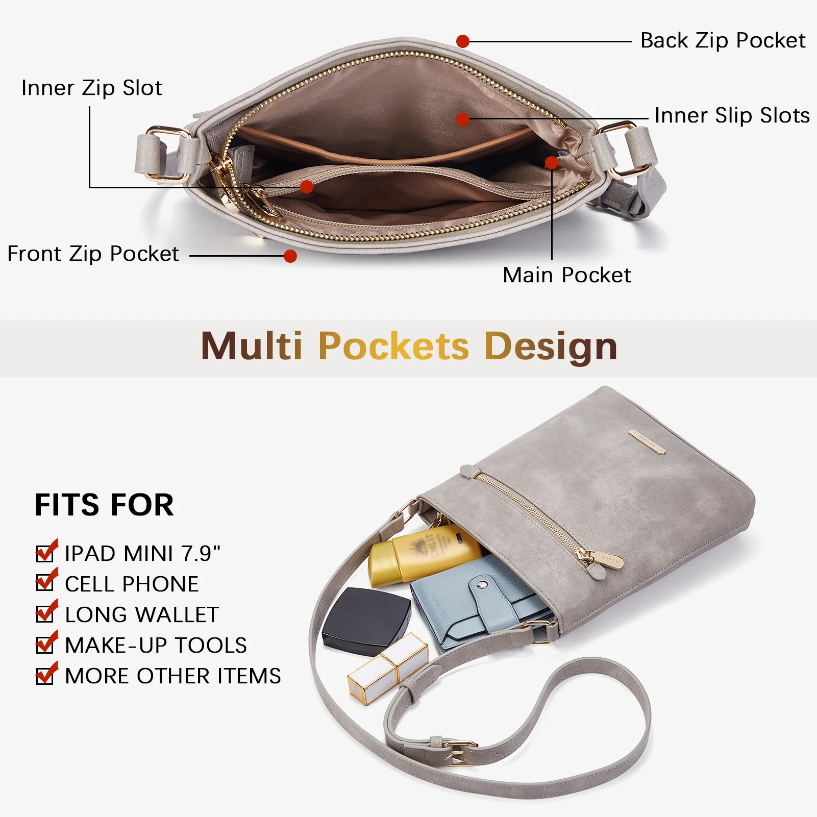 Lotty Keep Your Essentials Secure with a Crossbody Bag with Zipper - Image 40