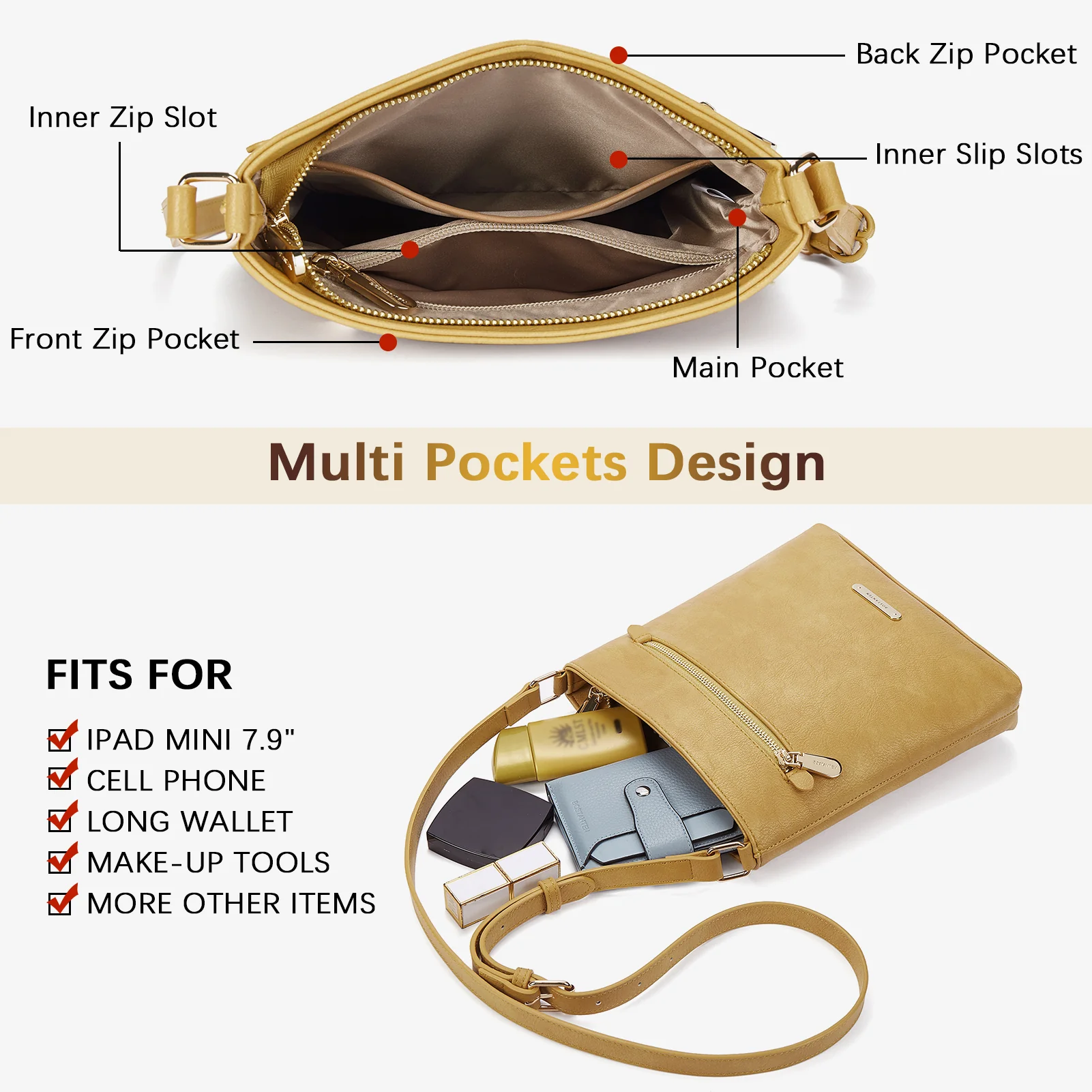Lotty Keep Your Essentials Secure with a Crossbody Bag with Zipper - Image 46