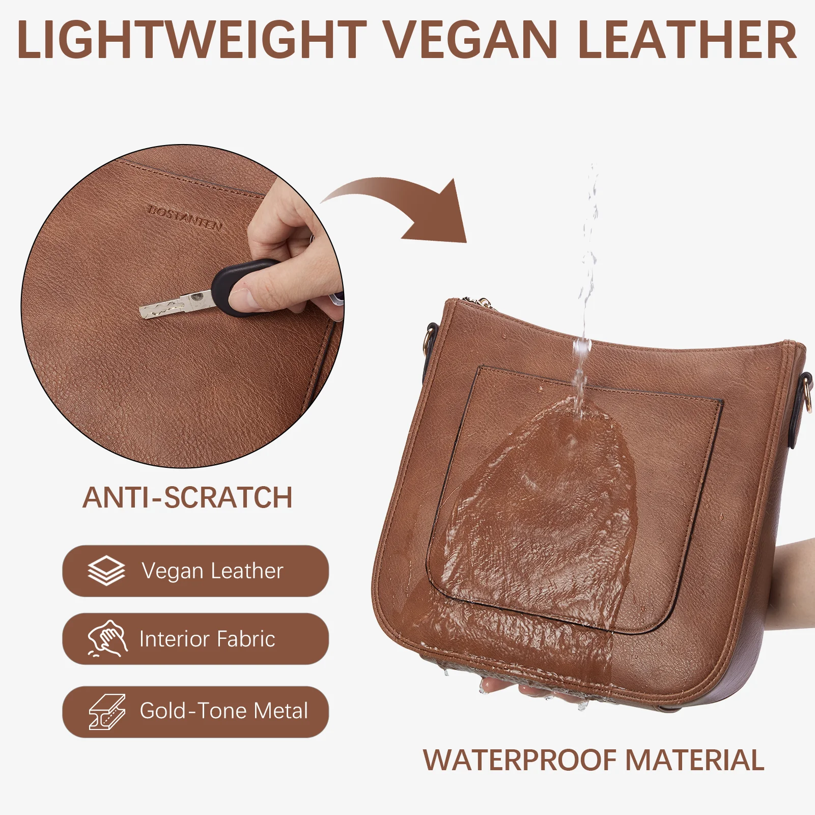 Nola Reversible Boho Straps Vegan Leather Hobo Handbags - Image 18
