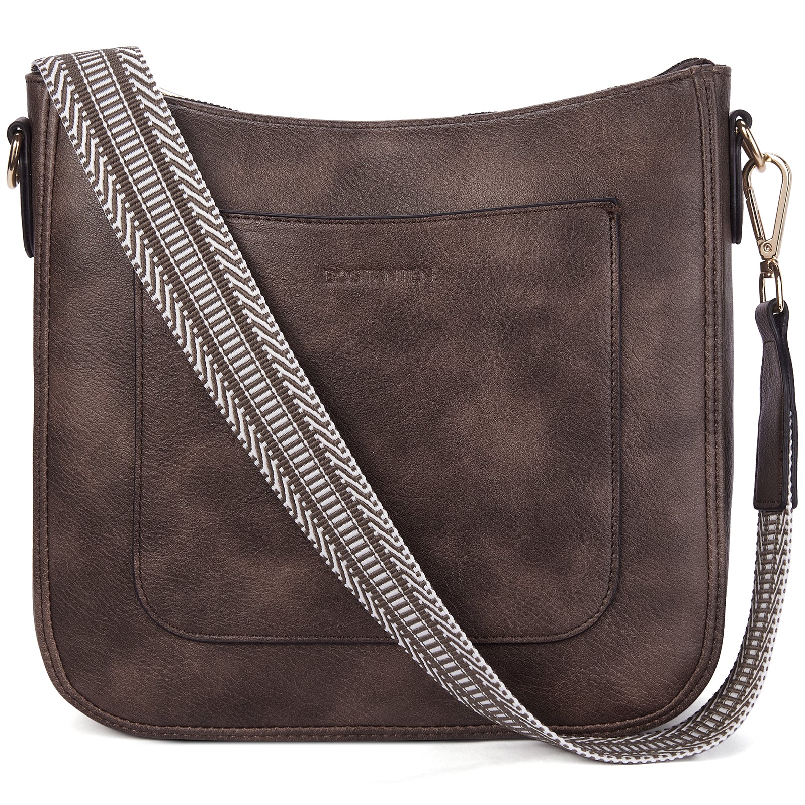 Nola Reversible Boho Straps Vegan Leather Hobo Handbags - Image 19