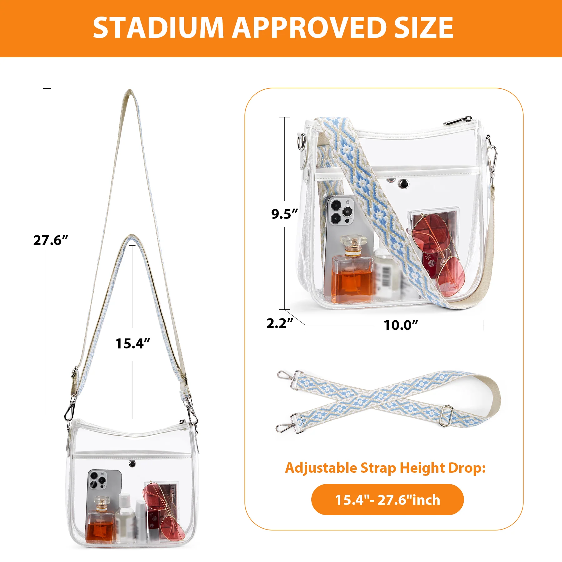 Nola Stadium Approved Clear Concert Bags for Women - Image 15
