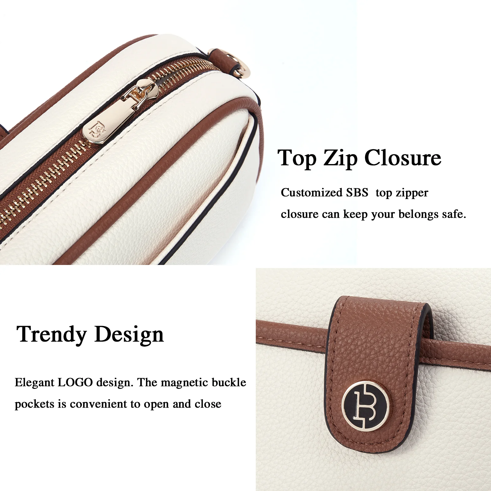 BOSTANTEN Crossbody Bags for Women Vegan Leather Purse Shoulder Handbags with Wide Strap - Image 22