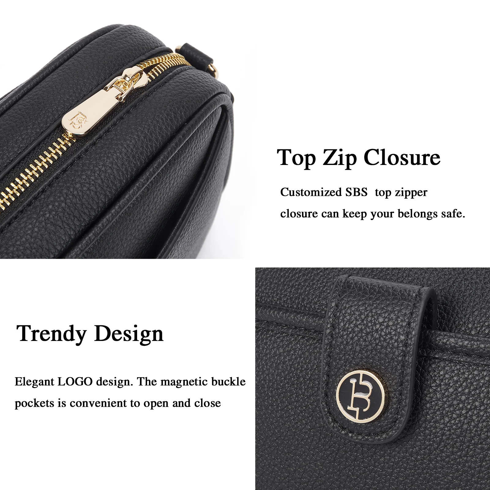 BOSTANTEN Crossbody Bags for Women Vegan Leather Purse Shoulder Handbags with Wide Strap - Image 31