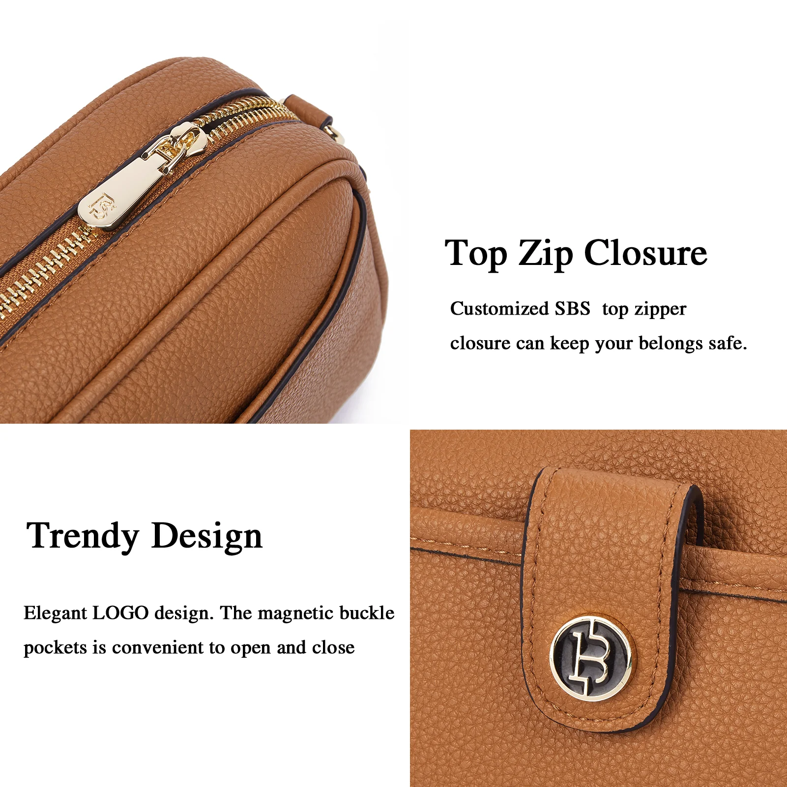 BOSTANTEN Crossbody Bags for Women Vegan Leather Purse Shoulder Handbags with Wide Strap - Image 40