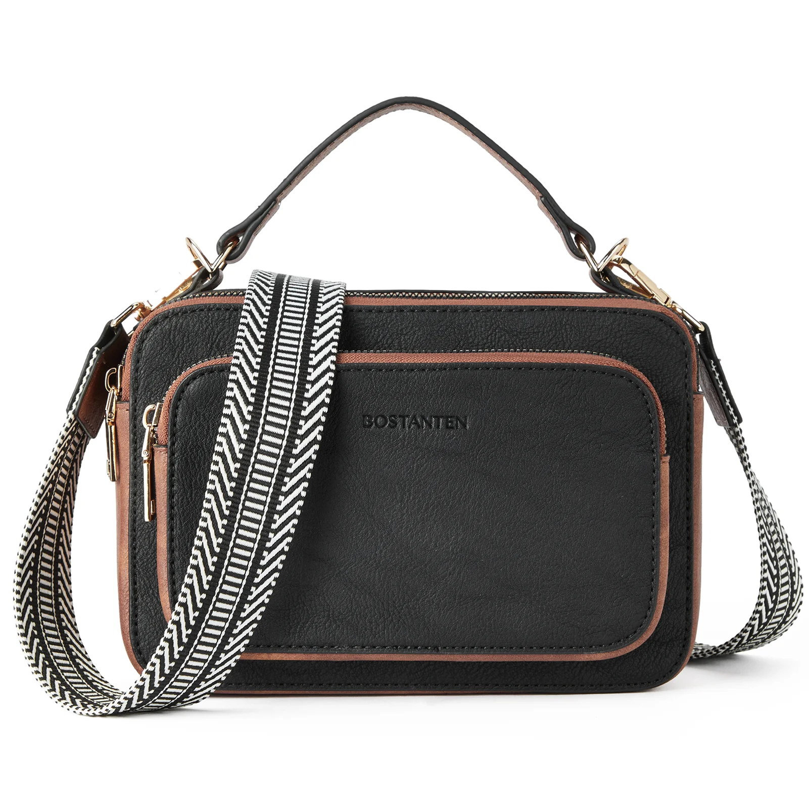 Crossbody Bags for Women Vegan Leather Purse Shoulder Handbags with Wide Strap - Image 10