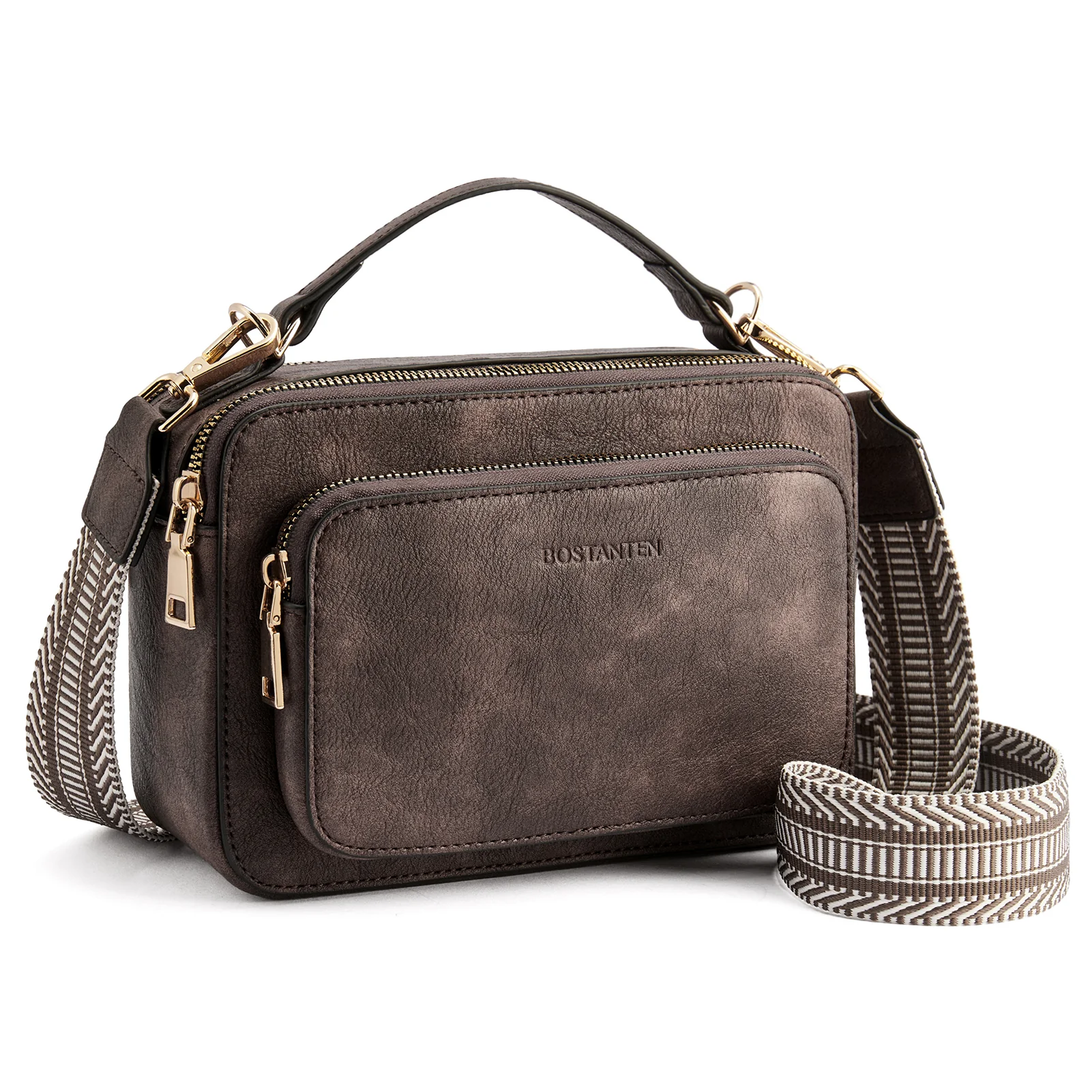 Crossbody Bags for Women Vegan Leather Purse Shoulder Handbags with Wide Strap - Image 16