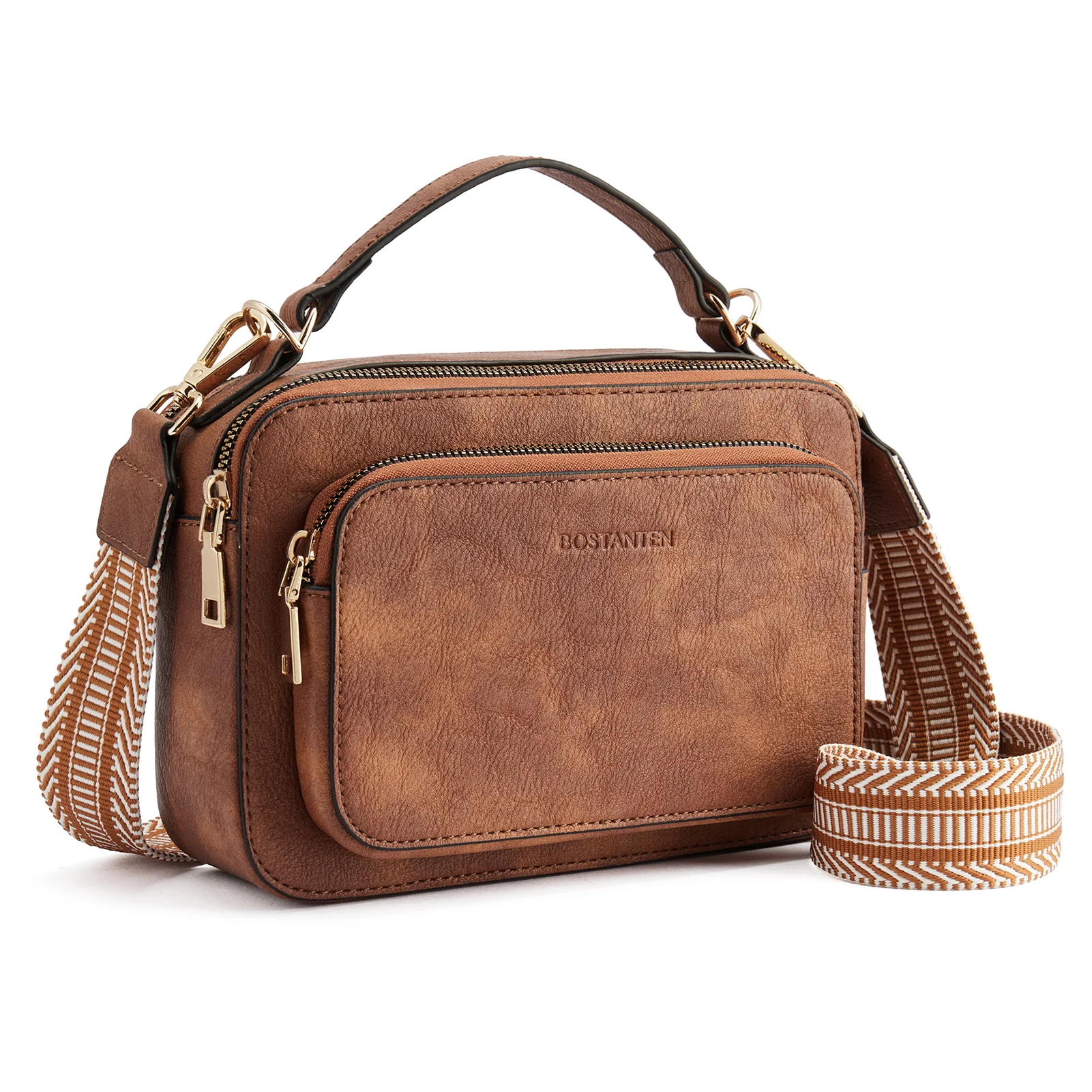 Crossbody Bags for Women Vegan Leather Purse Shoulder Handbags with Wide Strap - Image 28