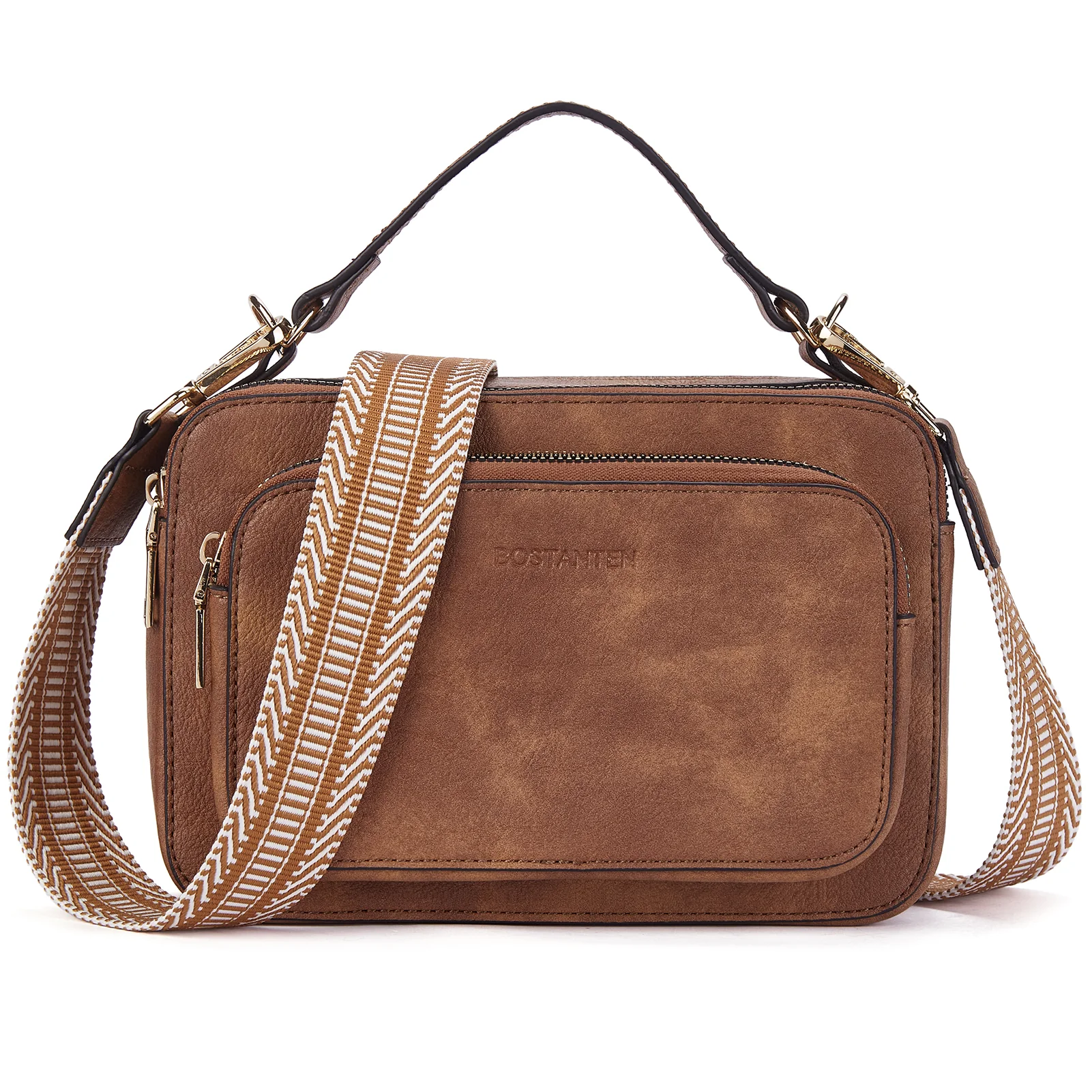 Crossbody Bags for Women Vegan Leather Purse Shoulder Handbags with Wide Strap - Image 29