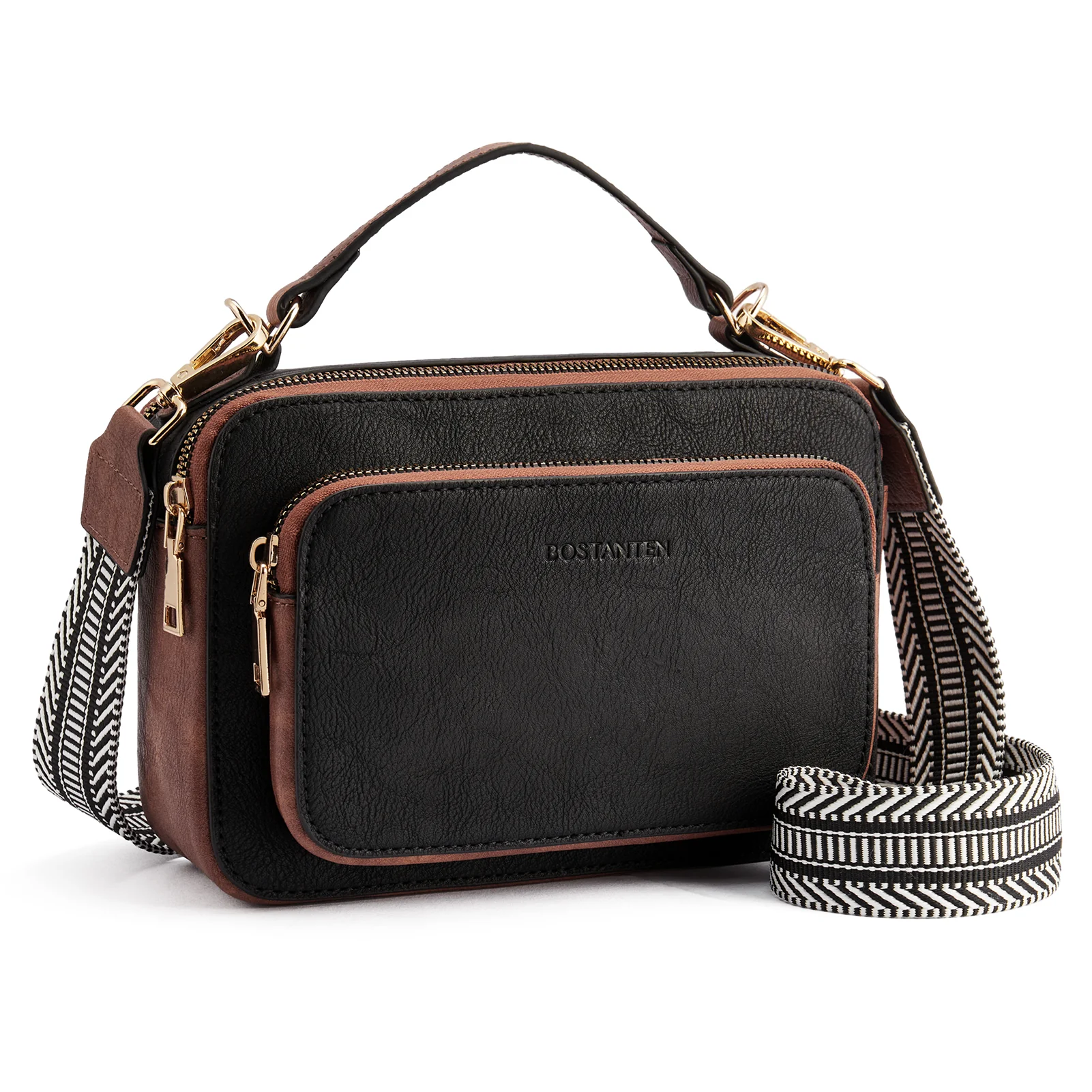 Crossbody Bags for Women Vegan Leather Purse Shoulder Handbags with Wide Strap - Image 9